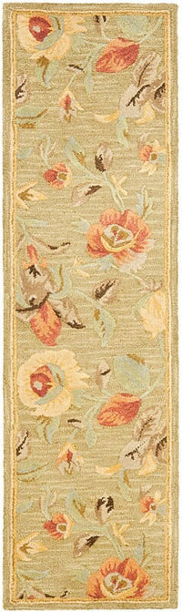 Safavieh Blossom Blm785A Green / Multi Floral / Country Area Rug