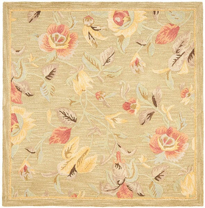 Safavieh Blossom Blm785A Green / Multi Floral / Country Area Rug