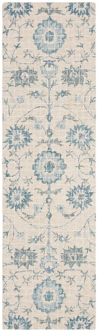 Safavieh Blossom Blm812F Silver / Blue Area Rug