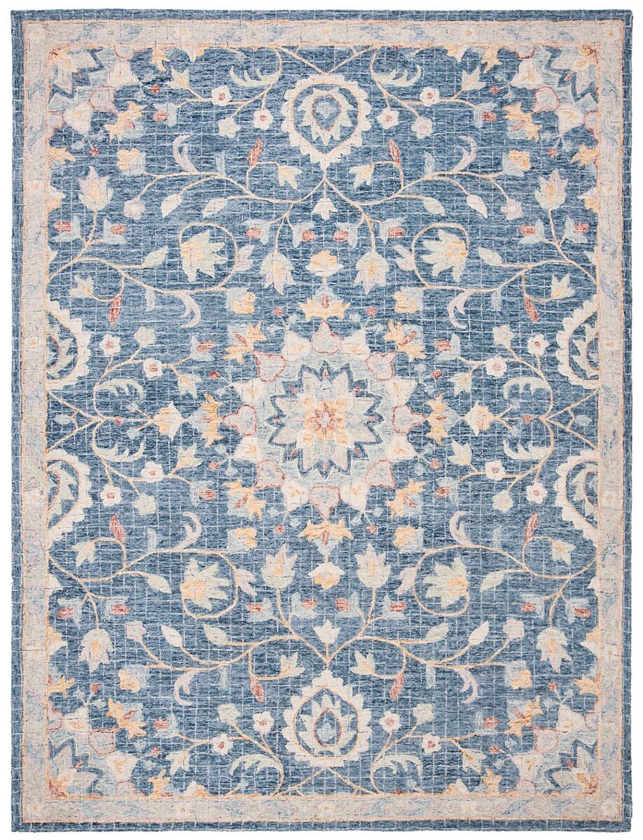 Safavieh Blossom Blm813N Navy / Multi Area Rug