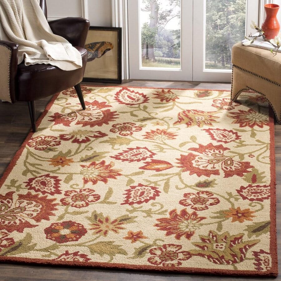Safavieh Blossom Blm862A Beige / Multi Floral / Country Area Rug