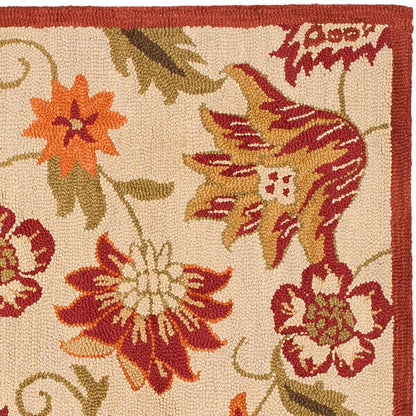 Safavieh Blossom Blm862A Beige / Multi Floral / Country Area Rug