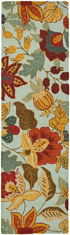 Safavieh Blossom Blm863A Blue / Multi Floral / Country Area Rug