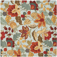 Safavieh Blossom Blm863A Blue / Multi Floral / Country Area Rug