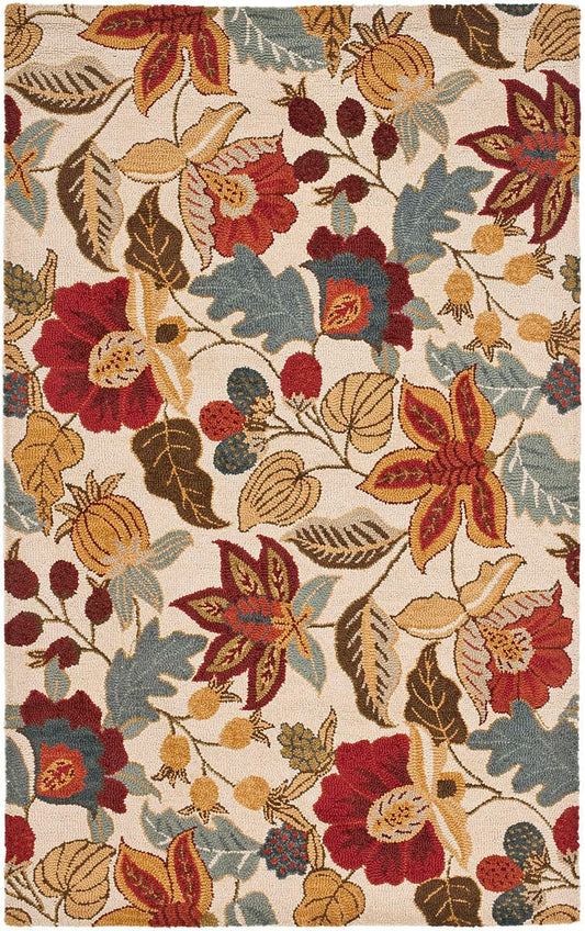 Safavieh Blossom Blm863B Ivory / Multi Floral / Country Area Rug