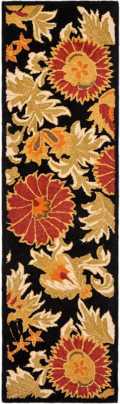 Safavieh Blossom Blm912A Black / Multi Floral / Country Area Rug