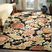 Safavieh Blossom Blm912A Black / Multi Floral / Country Area Rug