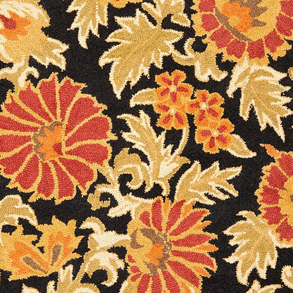 Safavieh Blossom Blm912A Black / Multi Floral / Country Area Rug