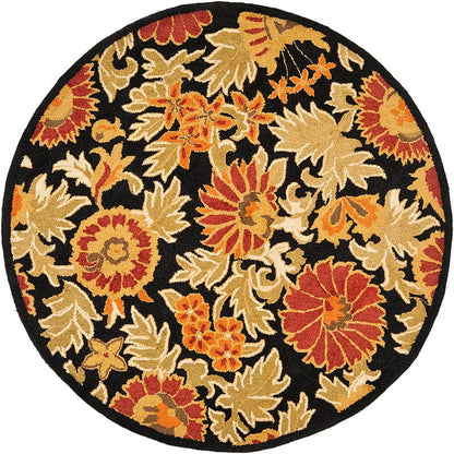 Safavieh Blossom Blm912A Black / Multi Floral / Country Area Rug