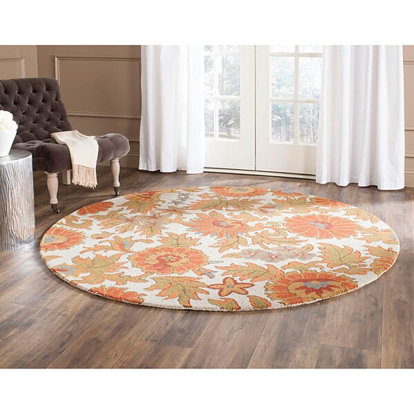 Safavieh Blossom Blm912B Ivory / Multi Floral / Country Area Rug