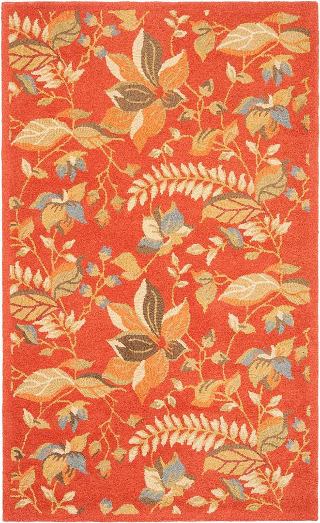 Safavieh Blossom Blm913A Rust / Multi Floral / Country Area Rug