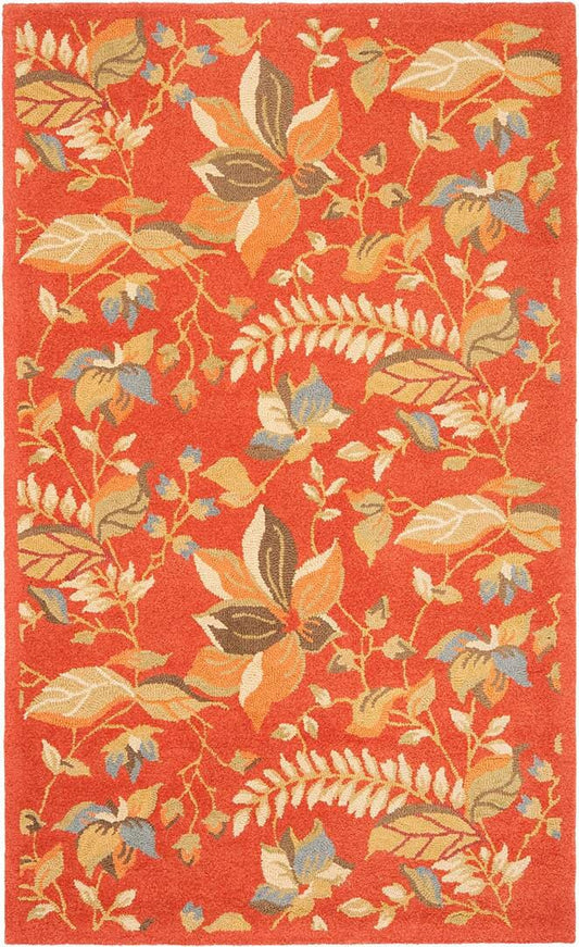 Safavieh Blossom Blm913A Rust / Multi Floral / Country Area Rug