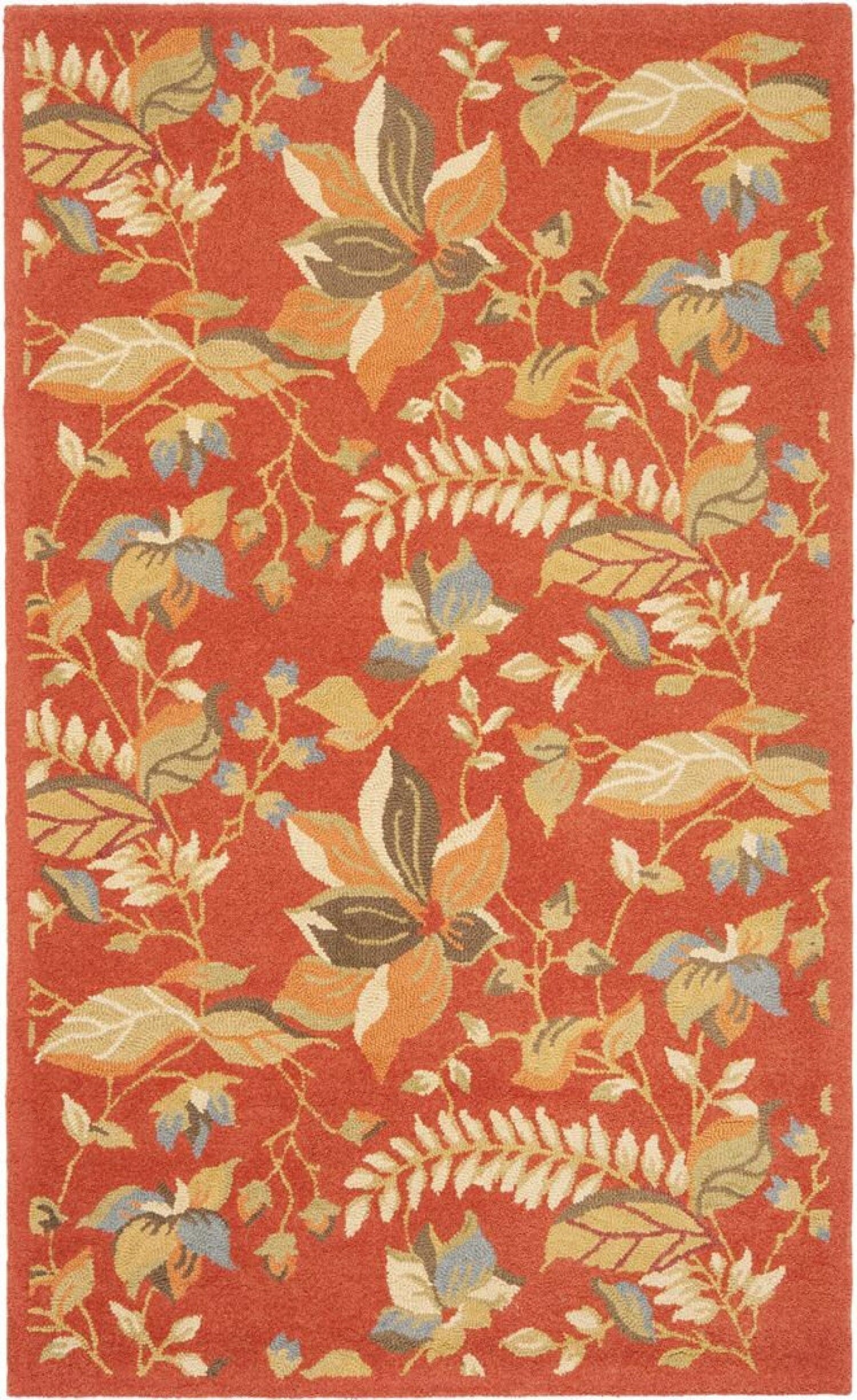 Safavieh Blossom blm913a Rust / Multi Floral / Country Area Rug