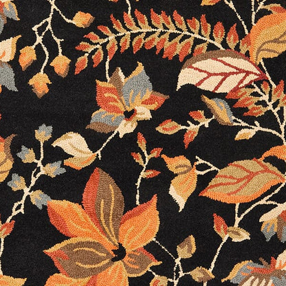 Safavieh Blossom Blm913B Black / Multi Floral / Country Area Rug