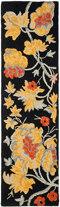 Safavieh Blossom Blm918A Black / Multi Floral / Country Area Rug