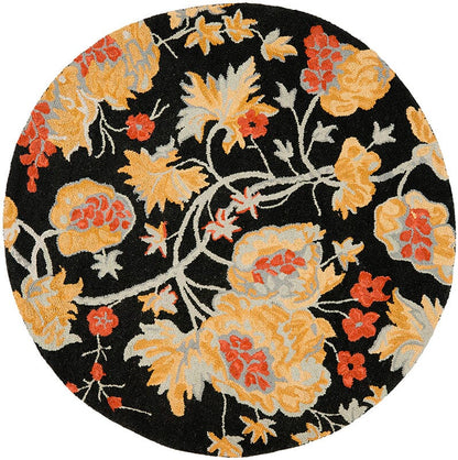 Safavieh Blossom Blm918A Black / Multi Floral / Country Area Rug