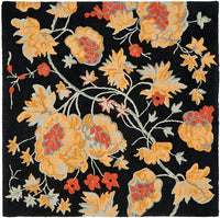 Safavieh Blossom Blm918A Black / Multi Floral / Country Area Rug