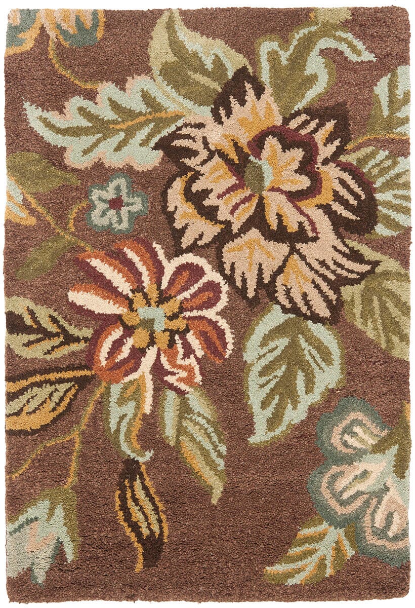 Safavieh Blossom Blm920A Brown / Multi Floral / Country Area Rug