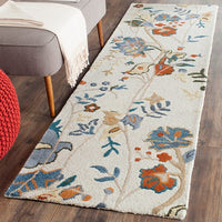 Safavieh Blossom Blm975A Red Blue Multi Floral / Country Area Rug