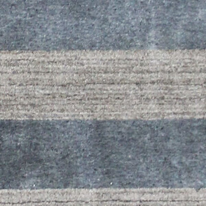 Amer Blend Bln-18 Gray Striped Area Rug