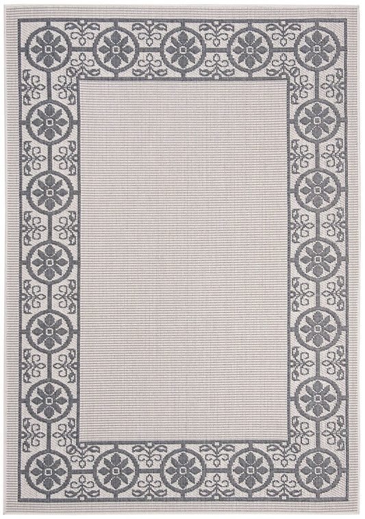 Safavieh Bermuda Bmu815A Ivory / Charcoal Bordered Area Rug