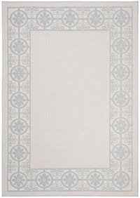 Safavieh Bermuda Bmu815B Ivory / Light Blue Bordered Area Rug