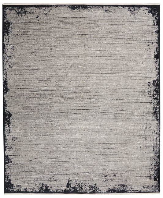 Calvin Klein Home Balian Ck51 Grey/Black Area Rug