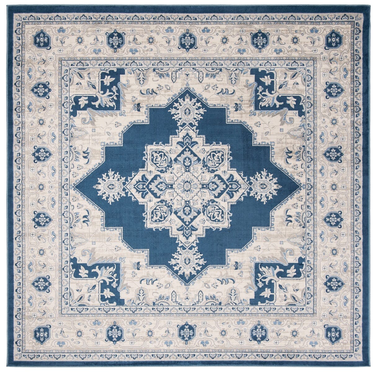 Safavieh Brentwood Bnt865N Navy / Creme Area Rug