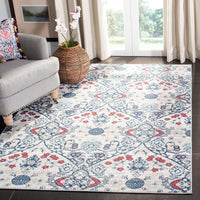 Safavieh Brentwood Bnt894M Navy / Grey Damask Area Rug