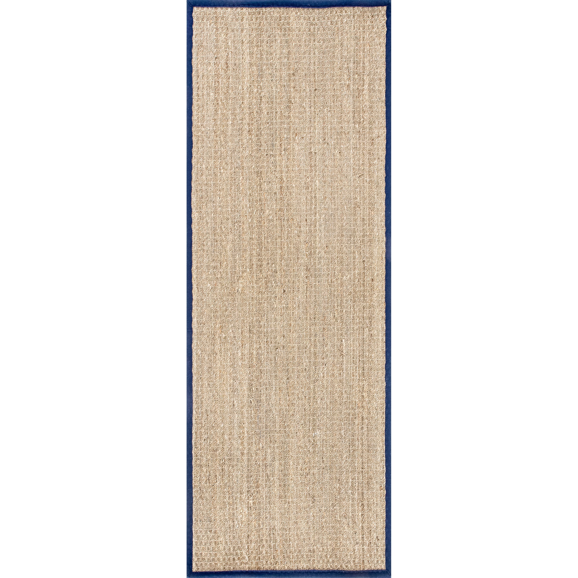 Nuloom Elijah Farmhouse Seagrass Nel1573E Navy Area Rug