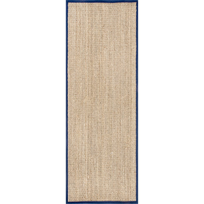 Nuloom Elijah Farmhouse Seagrass Nel1573E Navy Area Rug