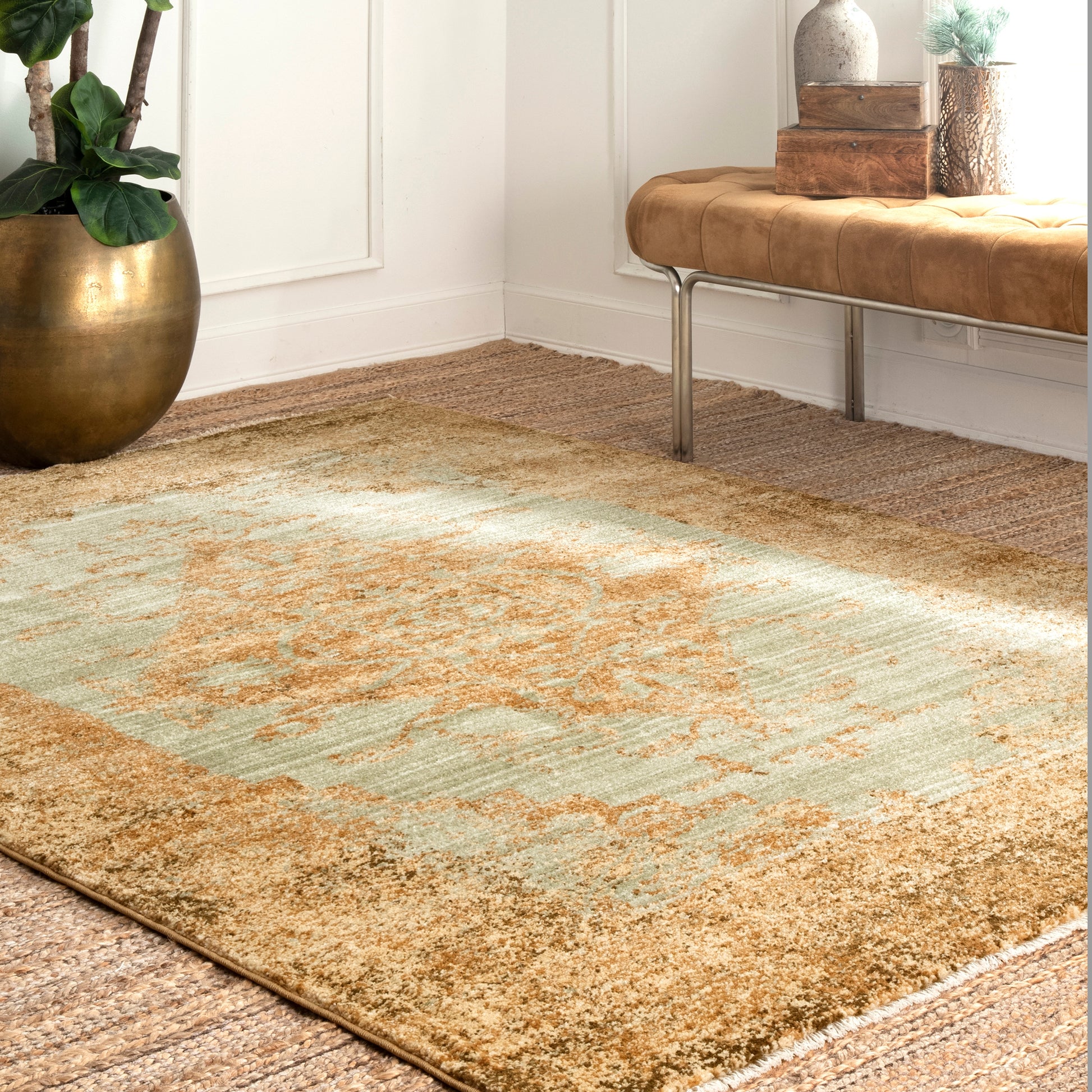 Nuloom Vintage Amoret Nvi1694A Beige Area Rug