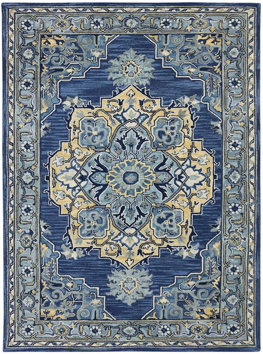 Amer Boho Boh-11 Steel Blue Area Rug