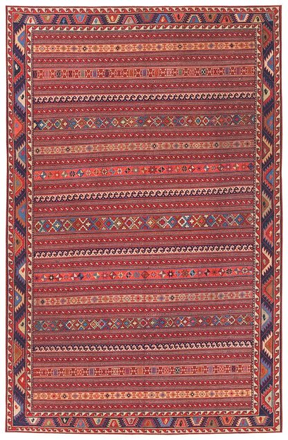 Kaleen Boho Patio Boh02-25 Red Area Rug