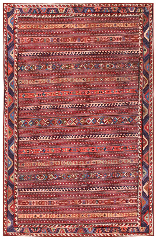 Kaleen Boho Patio Boh02-25 Red Area Rug