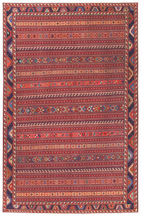 Kaleen Boho Patio Boh02-25 Red Area Rug