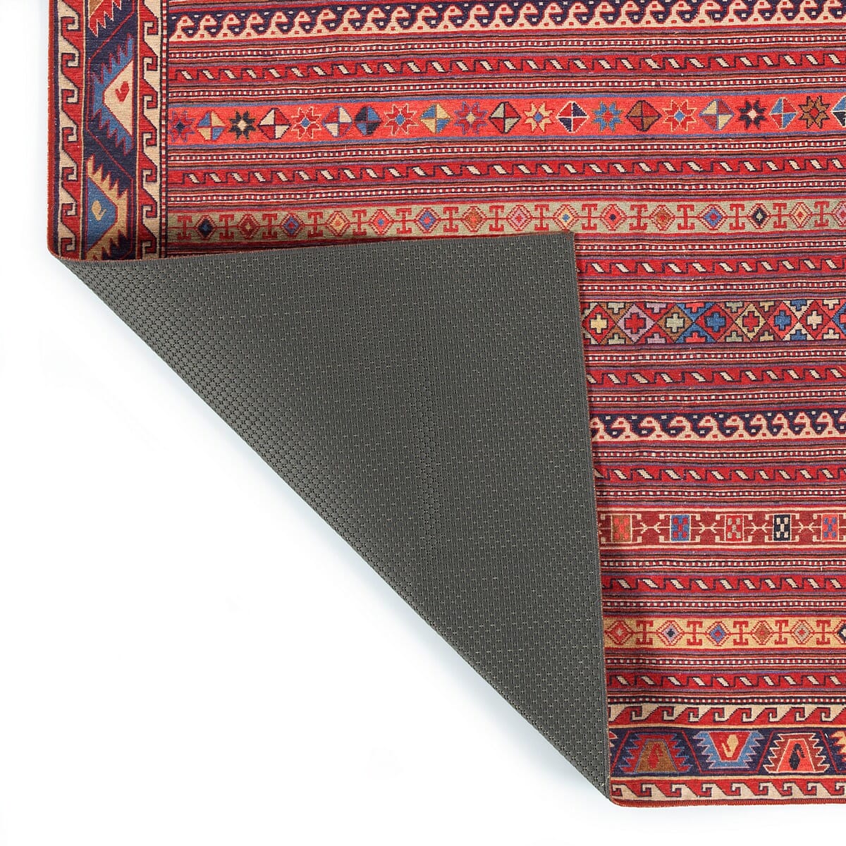 Kaleen Boho Patio Boh02-25 Red Area Rug