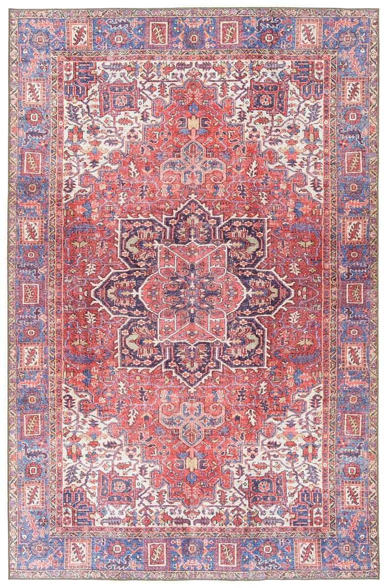 Kaleen Boho Patio Boh04-25 Red Area Rug