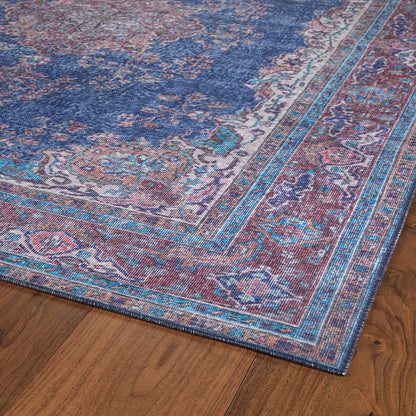 Kaleen Boho Patio Boh09-17 Blue Area Rug