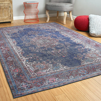 Kaleen Boho Patio Boh09-17 Blue Area Rug