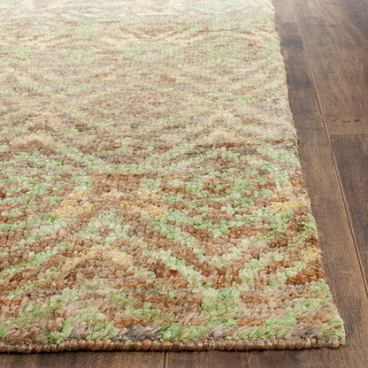 Safavieh Bohemian Boh623A Green / Brown Geometric Area Rug