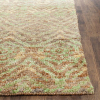 Safavieh Bohemian Boh623A Green / Brown Geometric Area Rug