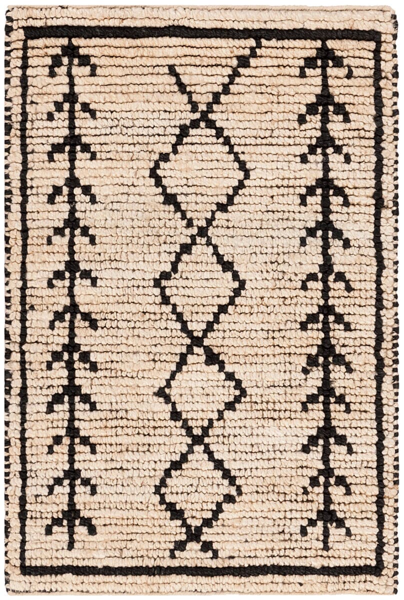 Safavieh Bohemian Boh701A Ivory / Black Moroccan Area Rug