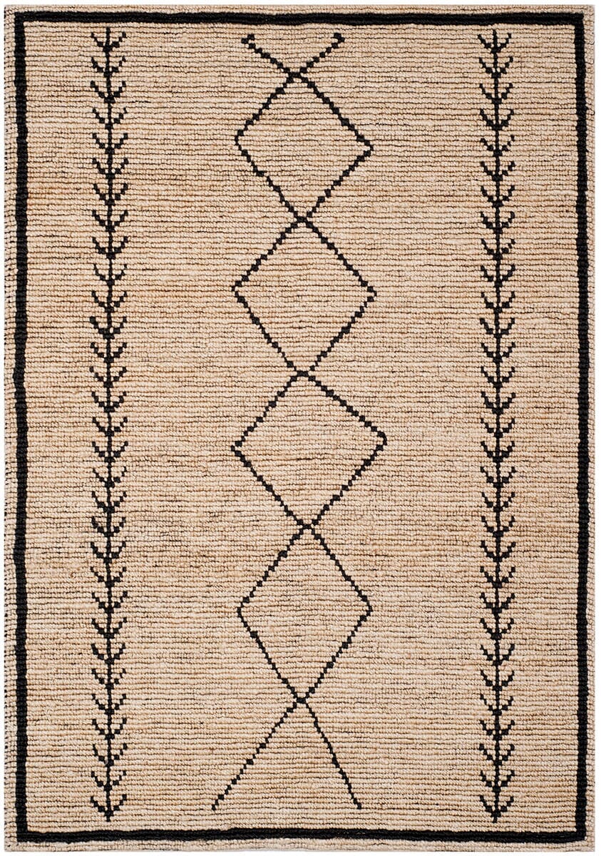 Safavieh Bohemian Boh701A Ivory / Black Moroccan Area Rug