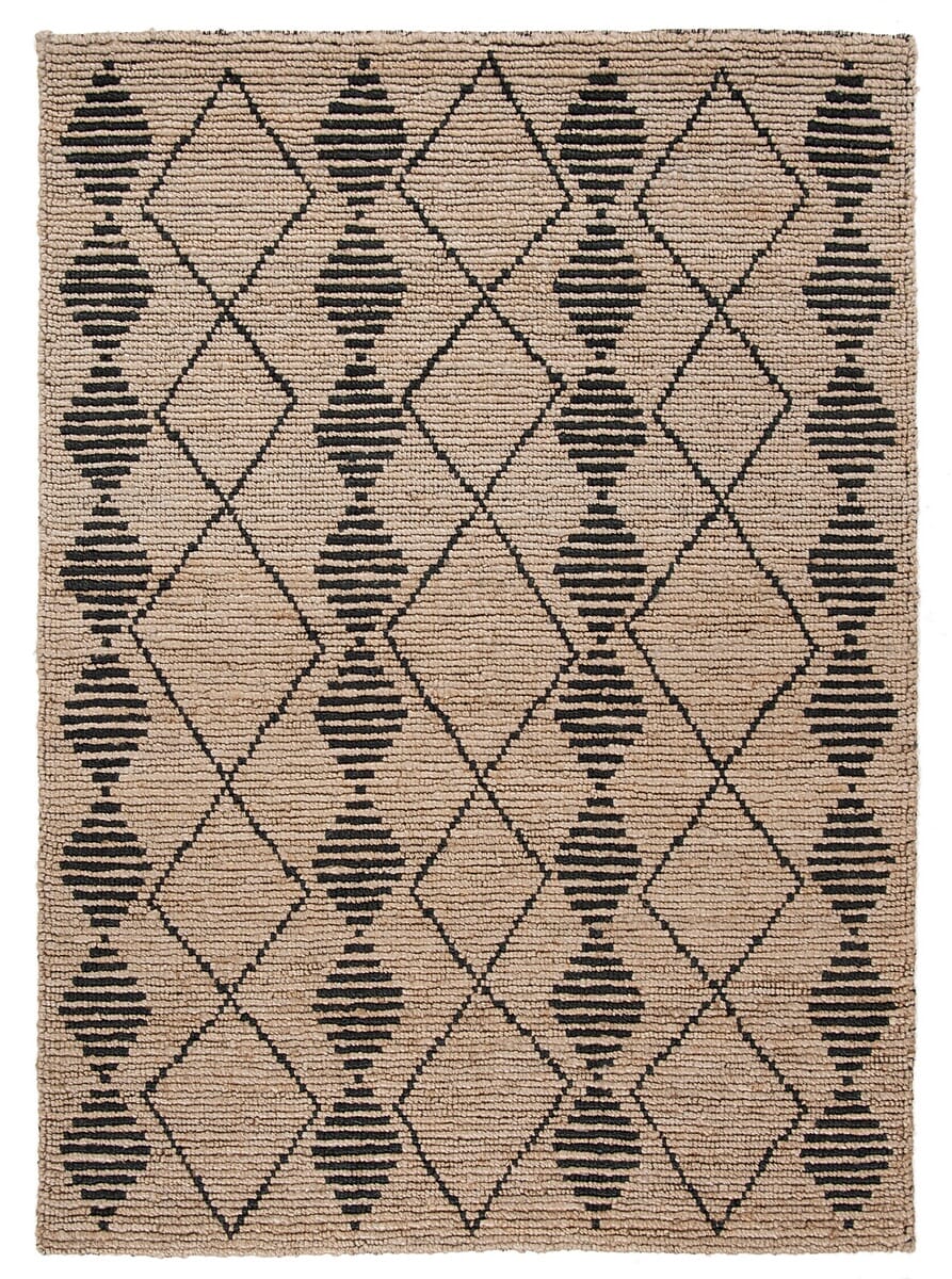 Safavieh Bohemian Boh703Z Beige / Black Moroccan Area Rug