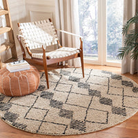 Safavieh Bohemian Boh703Z Beige / Black Moroccan Area Rug