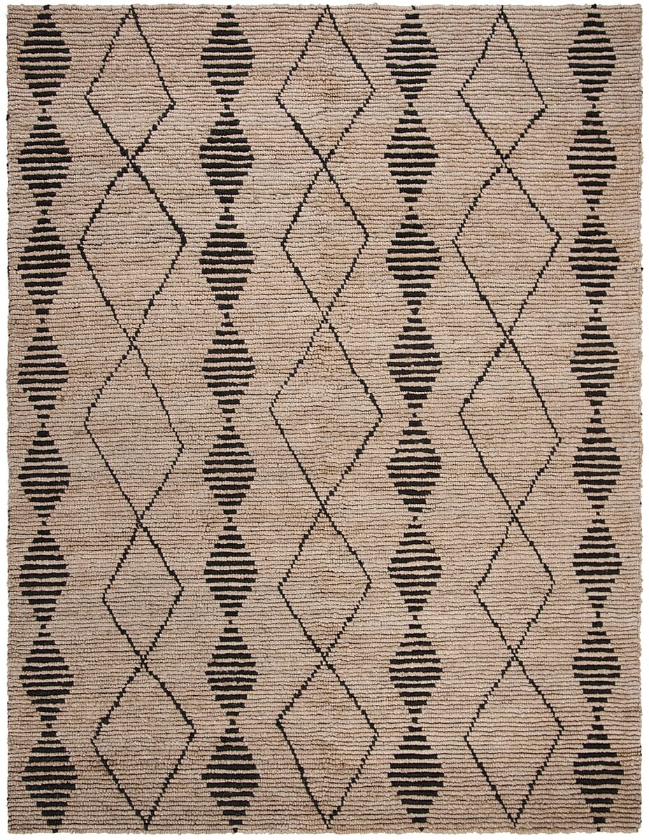 Safavieh Bohemian Boh703Z Beige / Black Moroccan Area Rug