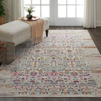 Nourison Vintage Kashan Vka02 Ivory Vintage / Distressed Area Rug