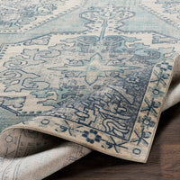 Surya Bohemian Bom-2301 Teal, Navy, Charcoal, Beige, Taupe Area Rug