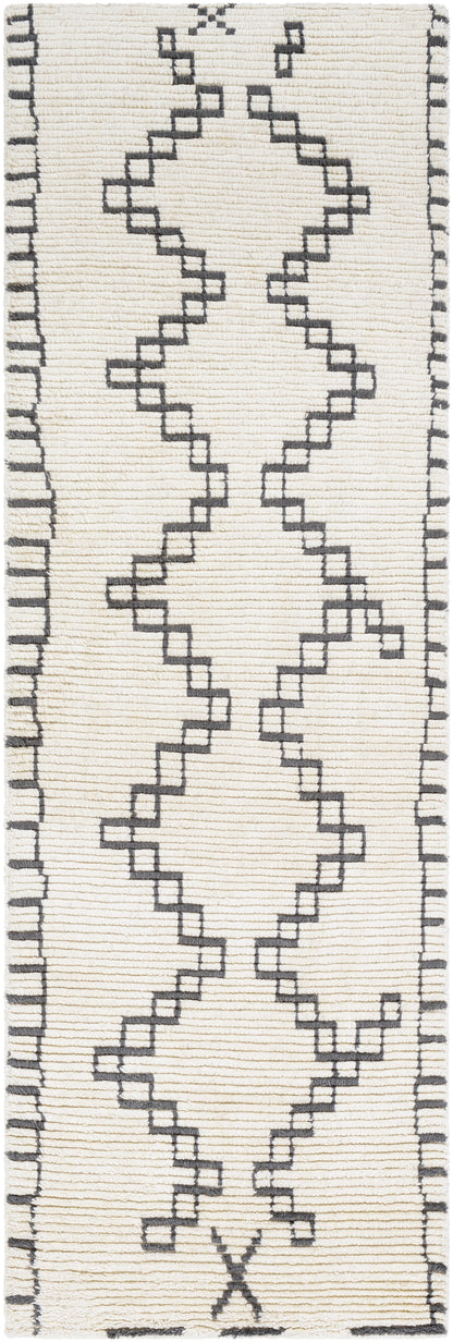 Surya Beni Ourain Bon-2301 Cream, Medium Gray Area Rug